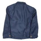 HERO PARIS Womens Blazer Coat Blue Spotted M