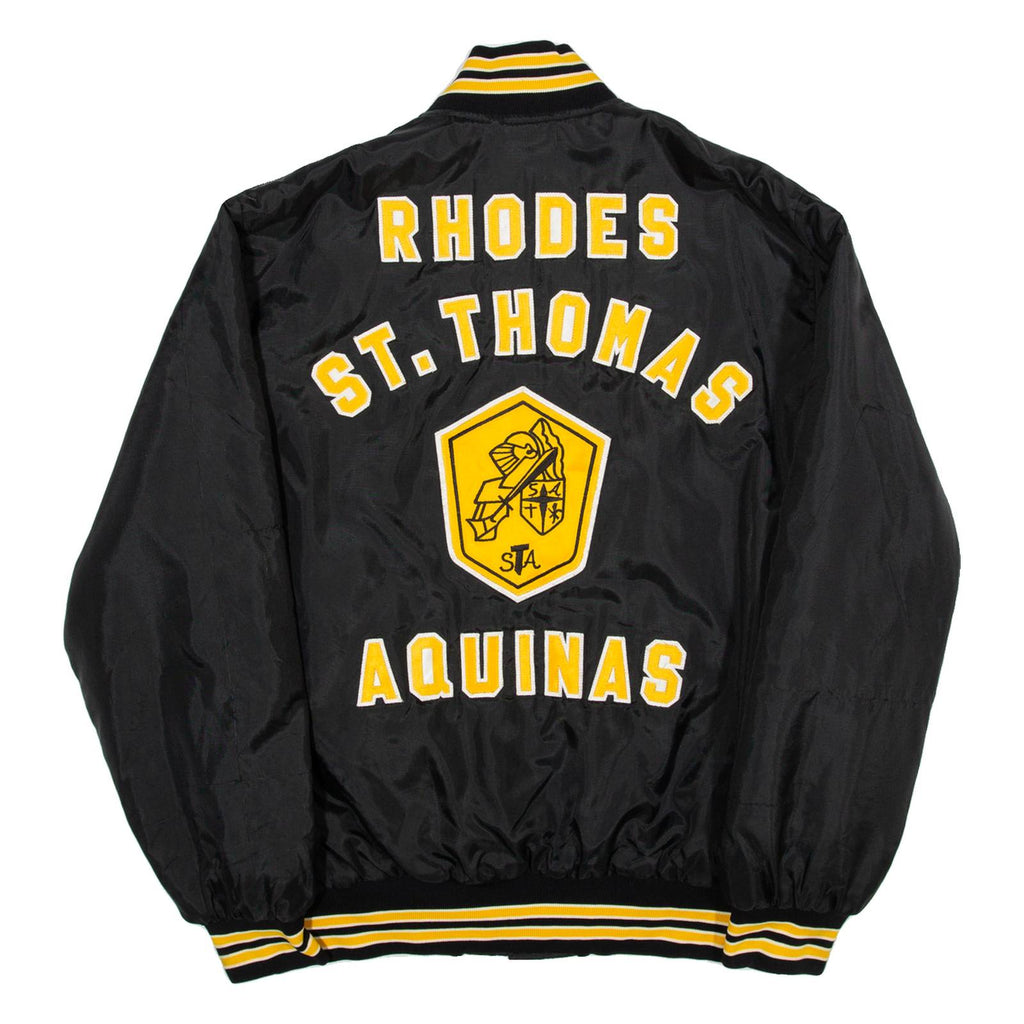 GEMS SPORTSWEAR Rhodes ST.Thomas Aquinas Mens Bomber Jacket Black USA 2XL