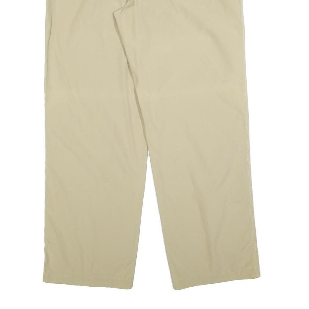 DOCKERS Mens Beige Cotton Blend Regular Fit Straight Trousers W38 L32 Classic