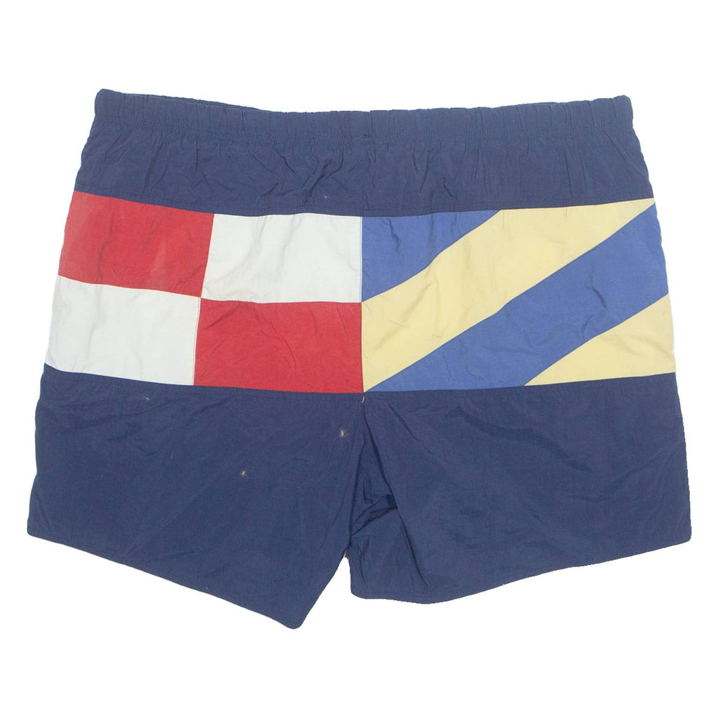 NAUTICA Mesh Lined Mens Swimming Shorts Blue L W40