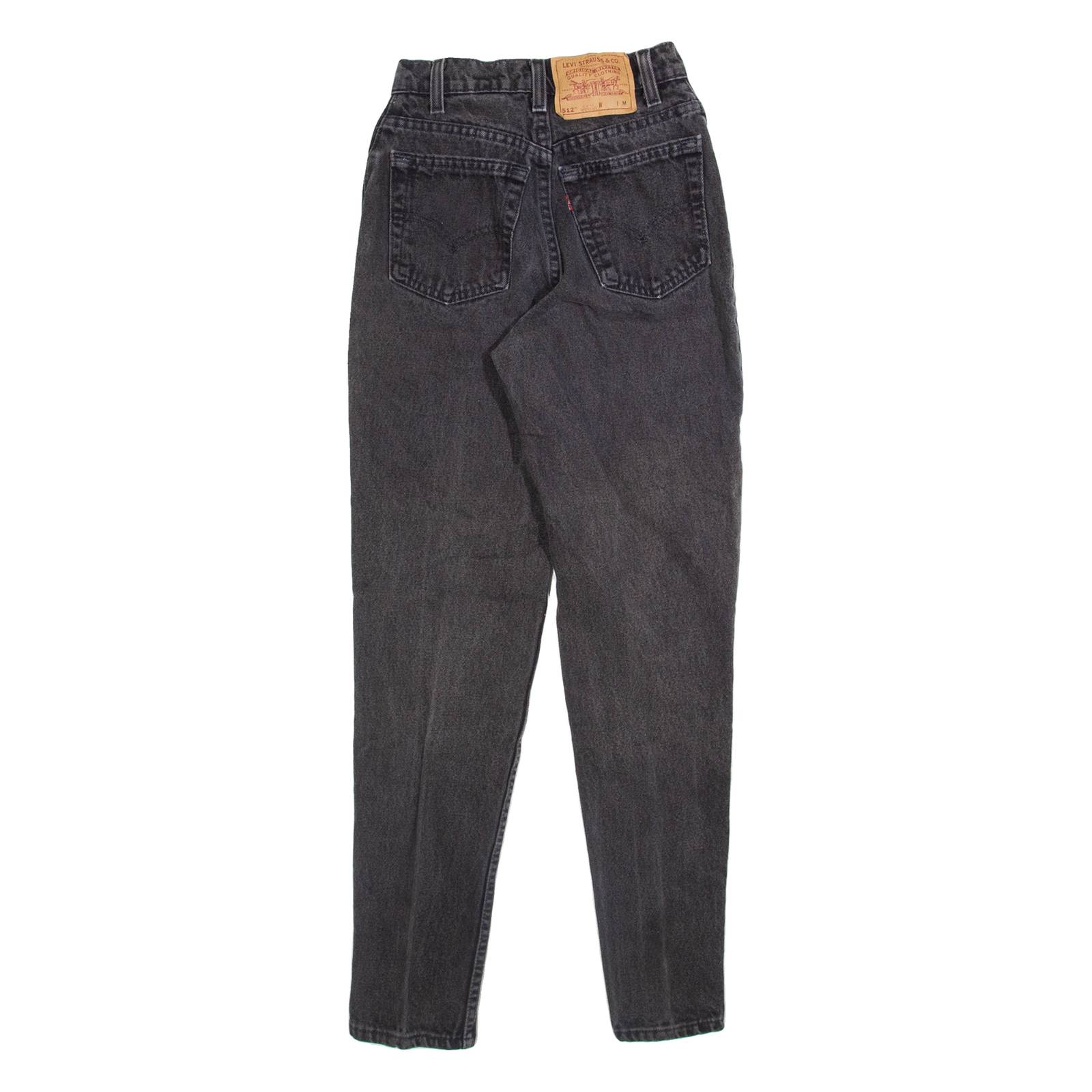 LEVI'S 512 Womens Jeans Grey Slim Tapered 90s W22 L30