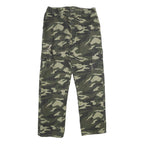 Mens Lined Polyester Blend Regular Fit Camouflage Cargo Trousers W30 L30 Outdoor