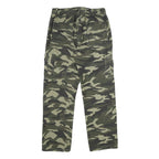Mens Lined Polyester Blend Regular Fit Camouflage Cargo Trousers W30 L30 Outdoor