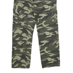 Mens Lined Polyester Blend Regular Fit Camouflage Cargo Trousers W30 L30 Outdoor
