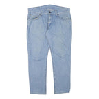 LEVI'S 511 Mens Slim Light Blue Denim W34 L26 Zip Jeans Cotton Blend