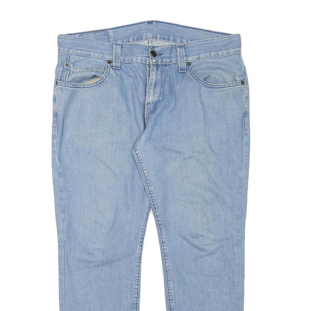 LEVI'S 511 Mens Slim Light Blue Denim W34 L26 Zip Jeans Cotton Blend