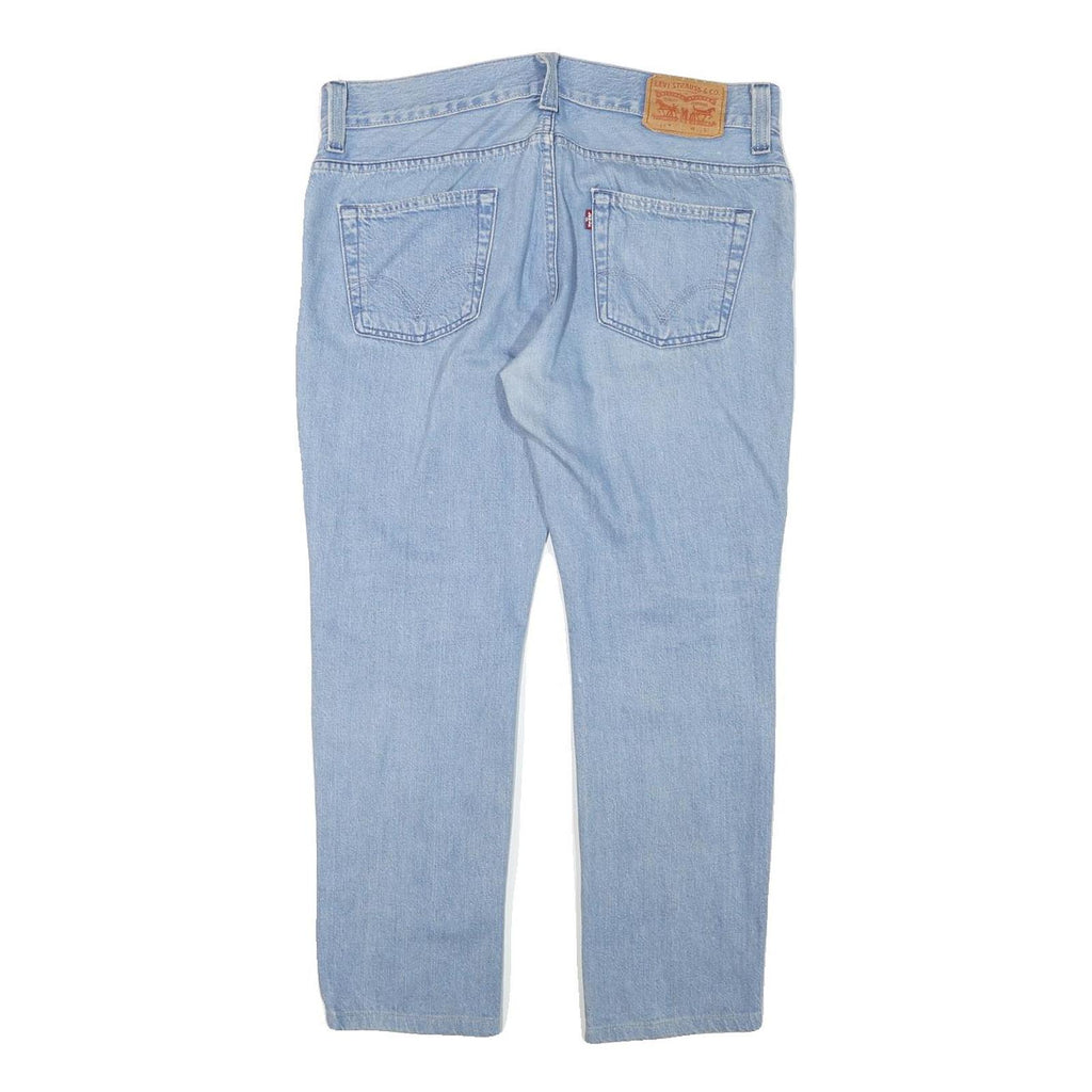 LEVI'S 511 Mens Slim Light Blue Denim W34 L26 Zip Jeans Cotton Blend