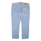 LEVI'S 511 Mens Slim Light Blue Denim W34 L26 Zip Jeans Cotton Blend