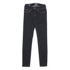 HILFIGER DENIM Womens Jeans Blue Slim Skinny Denim Dark W25 L30 Zip Cotton Blend