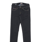 HILFIGER DENIM Womens Jeans Blue Slim Skinny Denim Dark W25 L30 Zip Cotton Blend