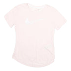 NIKE Womens Pink XS Athletic T-Shirt Short Sleeve Crew Neck Performance