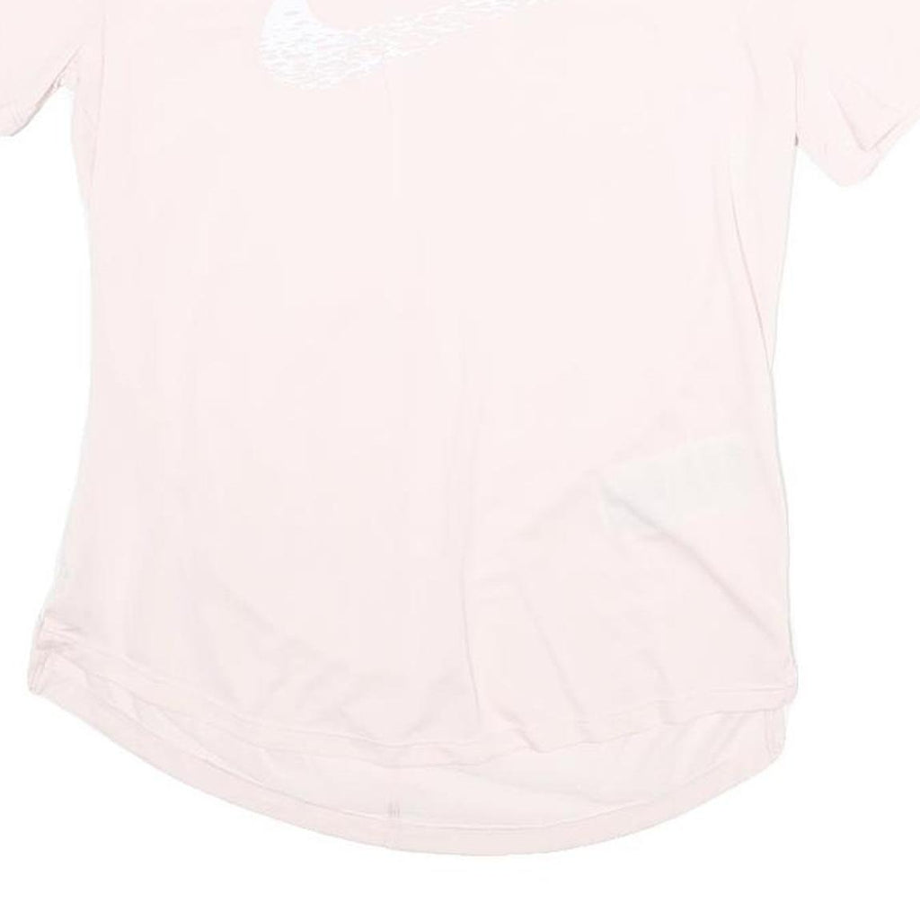 NIKE Womens Pink XS Athletic T-Shirt Short Sleeve Crew Neck Performance