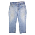 DICKIES Mens Regular Fit Blue Denim Straight Cotton Blend Jeans W38 L28 Workwear