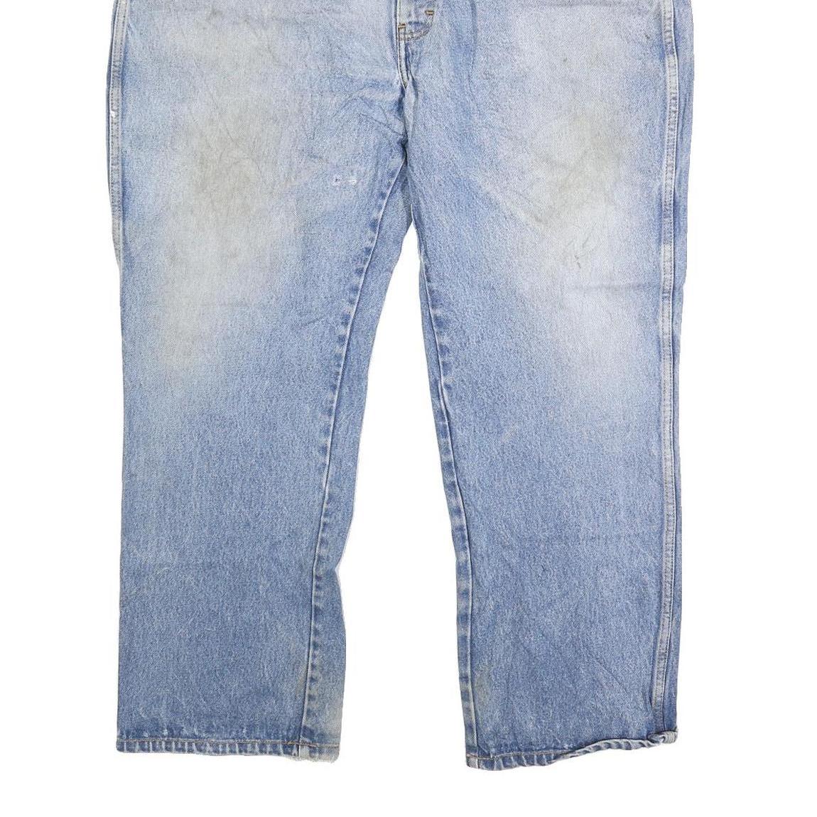 DICKIES Mens Regular Fit Blue Denim Straight Cotton Blend Jeans W38 L28 Workwear