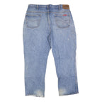 DICKIES Mens Regular Fit Blue Denim Straight Cotton Blend Jeans W38 L28 Workwear