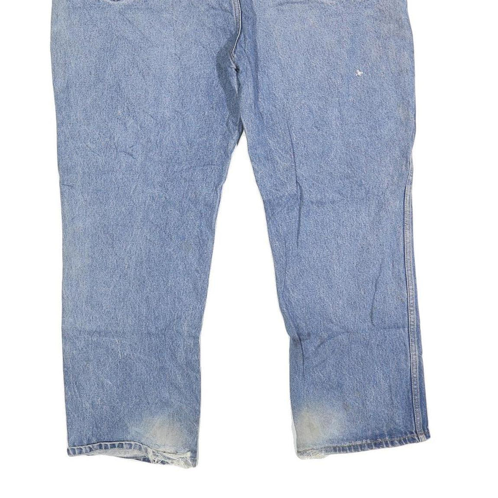 DICKIES Mens Regular Fit Blue Denim Straight Cotton Blend Jeans W38 L28 Workwear