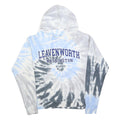 SEATTLE SHIRT CLOTHING Mens Blue & Grey Tie-Dye Hoodie S Leavenworth Washington