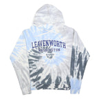 SEATTLE SHIRT CLOTHING Mens Blue & Grey Tie-Dye Hoodie S Leavenworth Washington