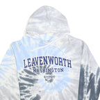 SEATTLE SHIRT CLOTHING Mens Blue & Grey Tie-Dye Hoodie S Leavenworth Washington