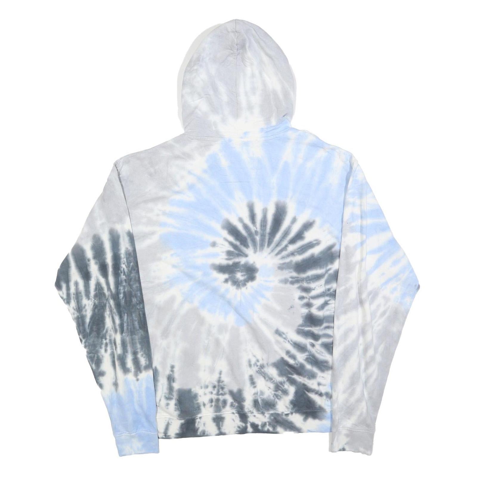 SEATTLE SHIRT CLOTHING Mens Blue & Grey Tie-Dye Hoodie S Leavenworth Washington