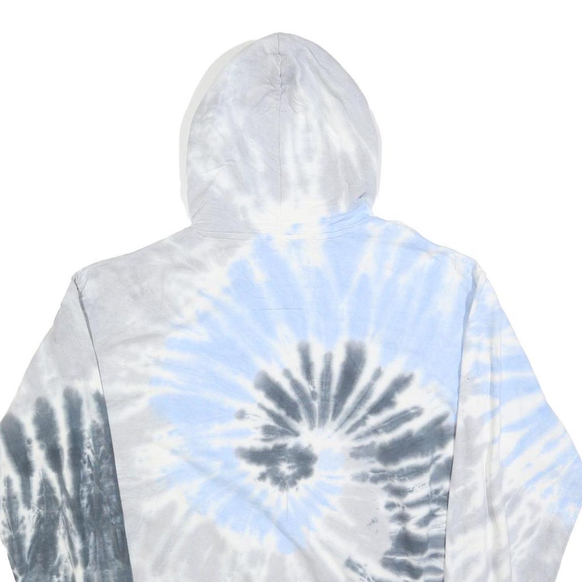 SEATTLE SHIRT CLOTHING Mens Blue & Grey Tie-Dye Hoodie S Leavenworth Washington