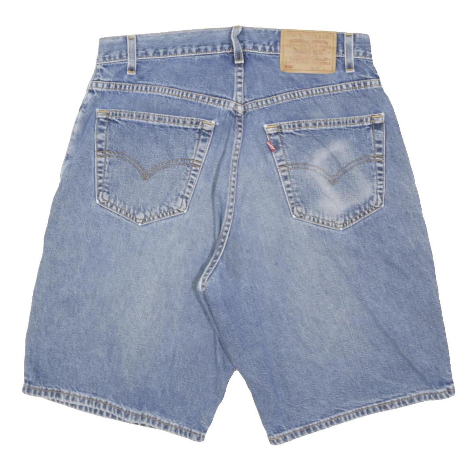 LEVI'S Mens Denim Blue Casual Shorts M W30 Cotton Blend Classic Fit