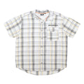 HARLEY DAVIDSON Mens White Grey Yellow Check Shirt 2XL Cotton Blend Comfortable