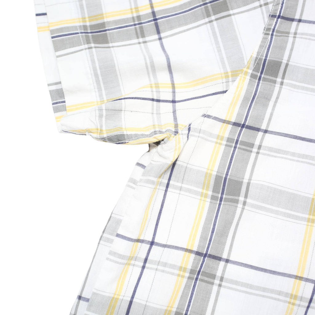 HARLEY DAVIDSON Mens White Grey Yellow Check Shirt 2XL Cotton Blend Comfortable