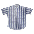 TRIUMPH OF CALIFORNIA Mens Shirt Blue 90s Striped L