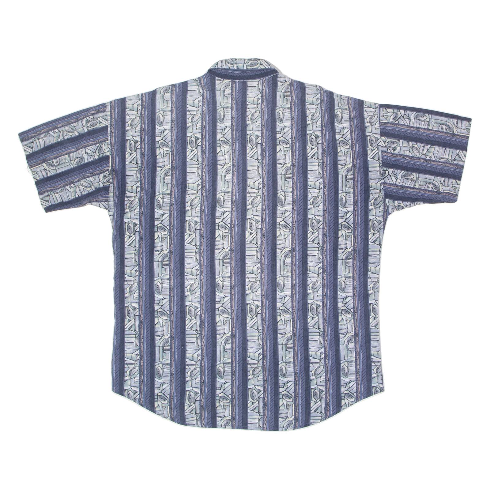 TRIUMPH OF CALIFORNIA Mens Shirt Blue 90s Striped L