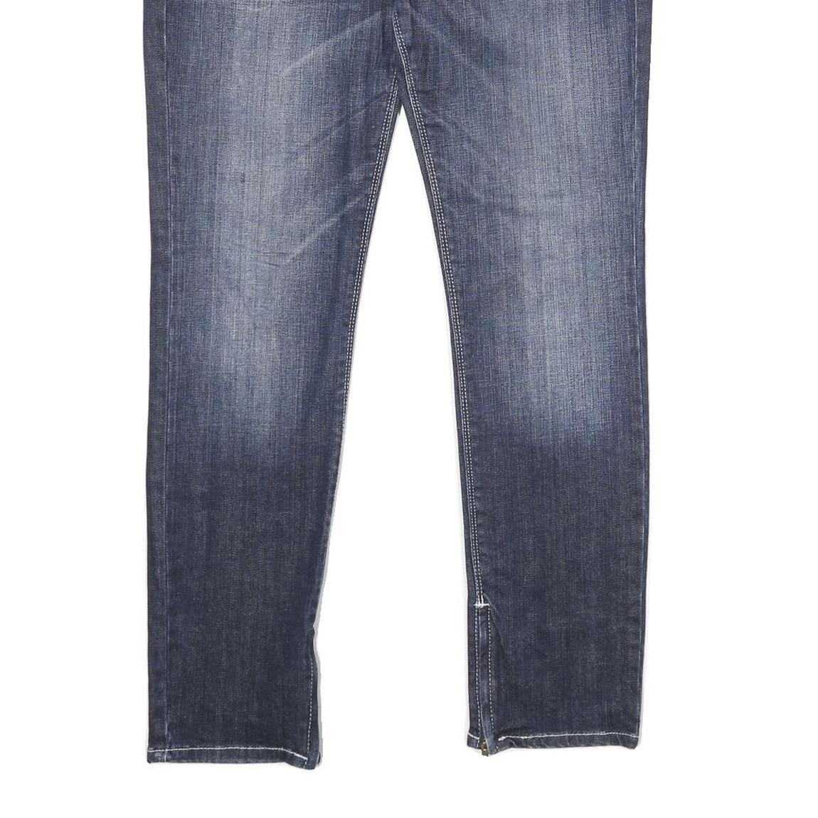 GUESS Womens Slim Blue Denim Jeans Cotton Blend W30 L30 Zip Pockets