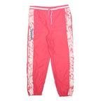 REEBOK Womens Joggers Red & White UK 12 W36 L28 Track Pants Elastic Waist