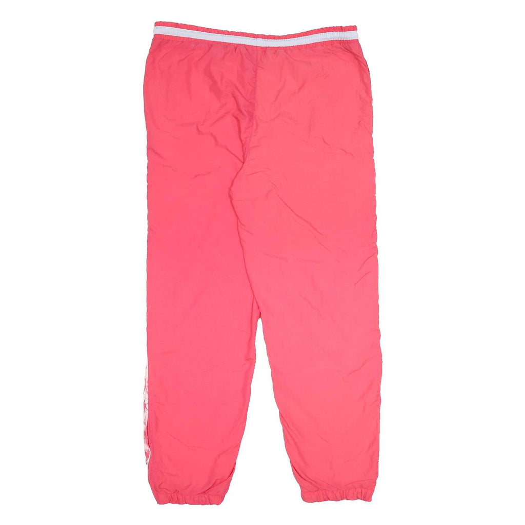REEBOK Womens Joggers Red & White UK 12 W36 L28 Track Pants Elastic Waist
