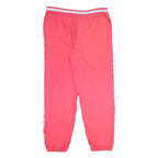 REEBOK Womens Joggers Red & White UK 12 W36 L28 Track Pants Elastic Waist