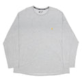 CARHARTT Mens Grey & Yellow Pocket Long Sleeve Crew Neck 2XL Cotton Blend