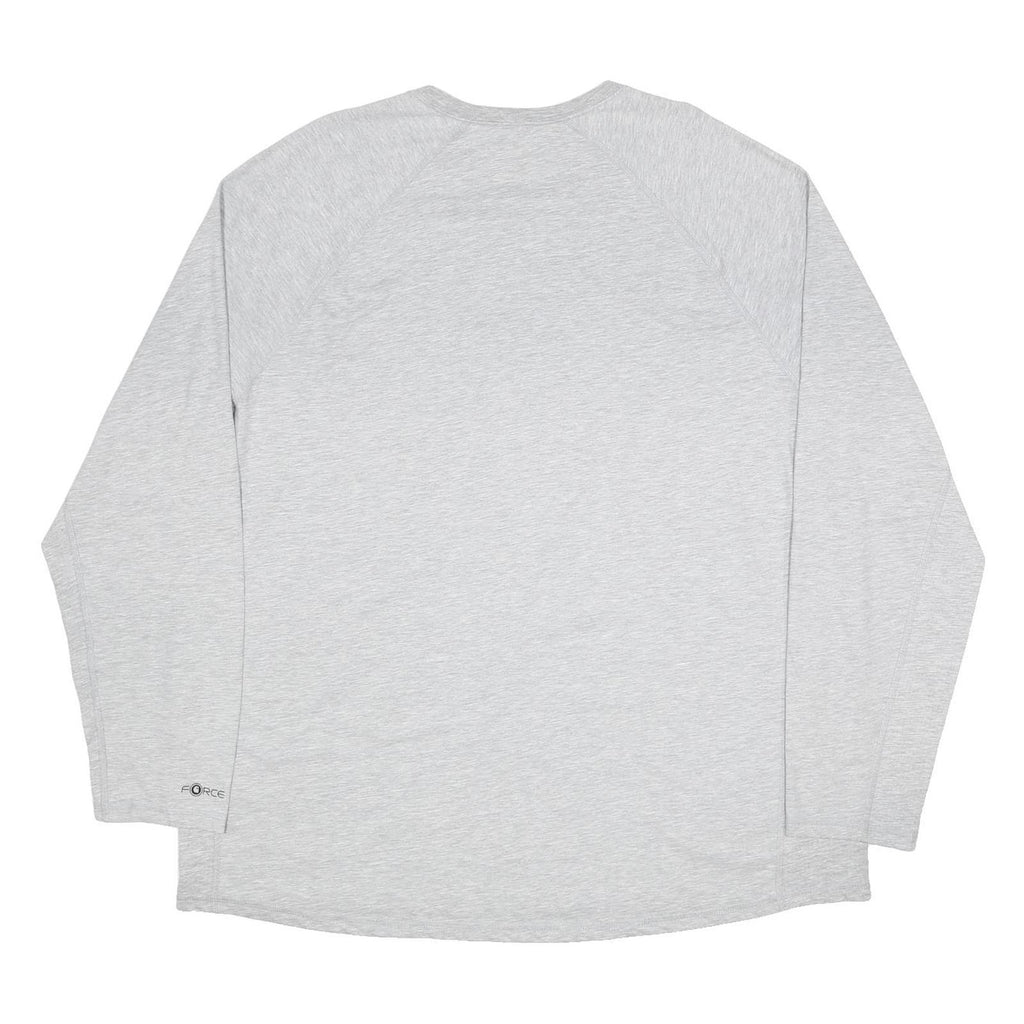 CARHARTT Mens Grey & Yellow Pocket Long Sleeve Crew Neck 2XL Cotton Blend