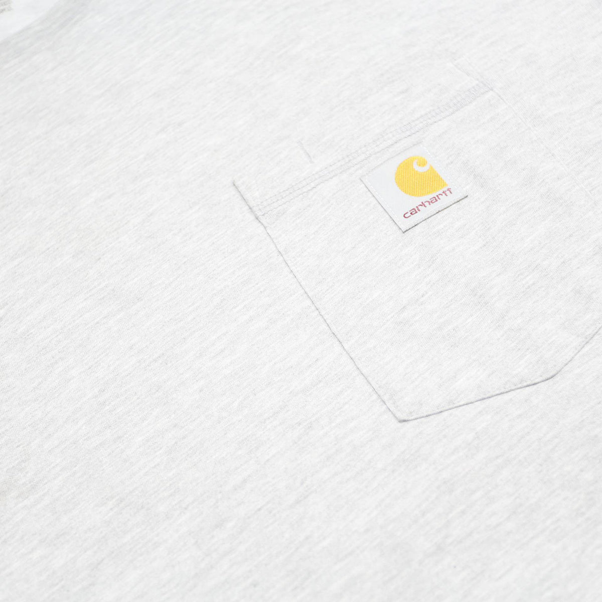CARHARTT Mens Grey & Yellow Pocket Long Sleeve Crew Neck 2XL Cotton Blend
