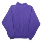 Womens Purple Plain Jacket S Polyester Zip Classic Fit Casual Outerwear