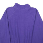 Womens Purple Plain Jacket S Polyester Zip Classic Fit Casual Outerwear