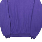 Womens Purple Plain Jacket S Polyester Zip Classic Fit Casual Outerwear