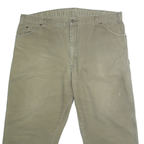 DICKIES Mens Relaxed Cotton Denim Beige W40 L23 Workwear Zip Closure
