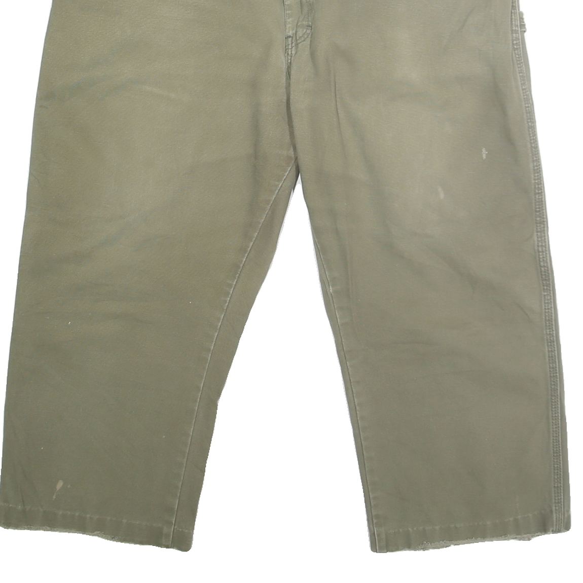 DICKIES Mens Relaxed Cotton Denim Beige W40 L23 Workwear Zip Closure