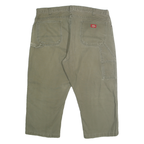 DICKIES Mens Relaxed Cotton Denim Beige W40 L23 Workwear Zip Closure