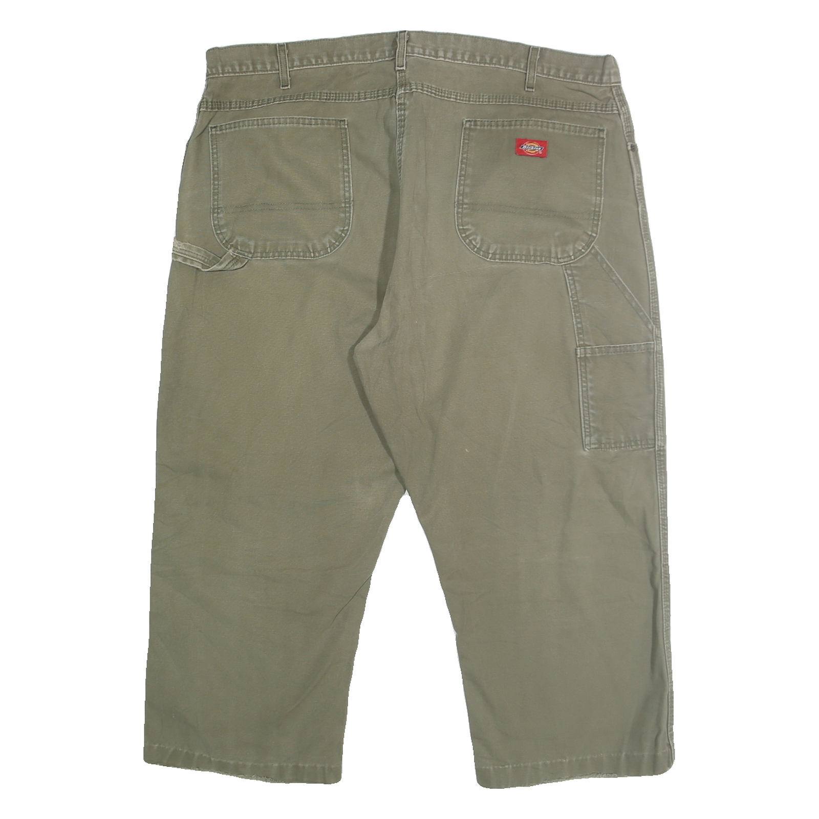 DICKIES Mens Relaxed Cotton Denim Beige W40 L23 Workwear Zip Closure