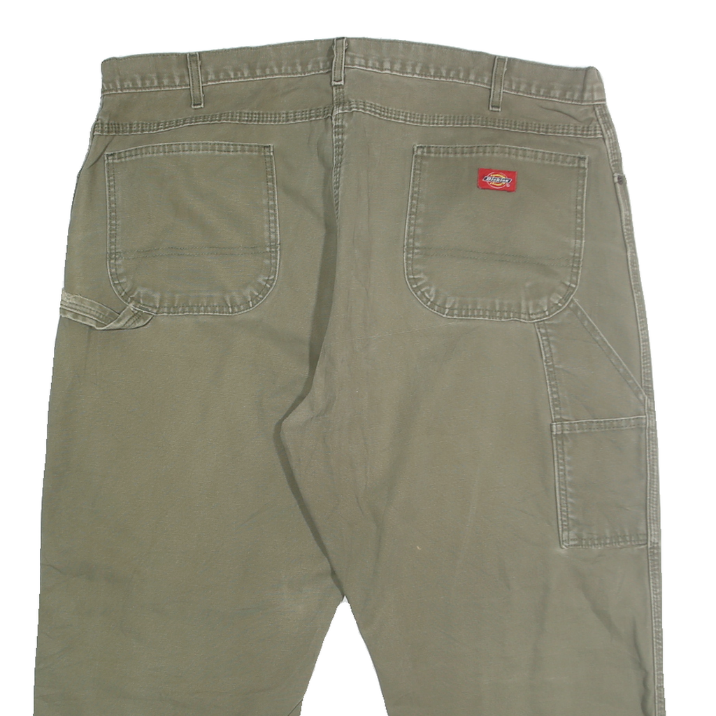 DICKIES Mens Relaxed Cotton Denim Beige W40 L23 Workwear Zip Closure