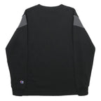 CHAMPION Mens Black & Grey Crew Neck XS Sweatshirt Cotton Blend Long Sleeve
