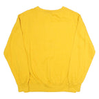 MV SPORT Mens Yellow Marian University Cotton Crew Neck Sweatshirt M Comfortable