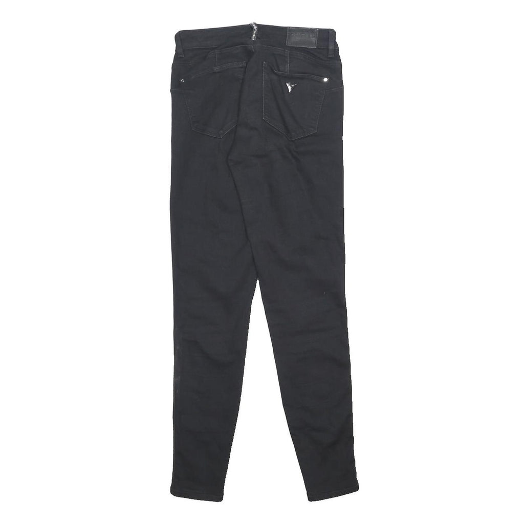 GUESS Womens Black Slim Skinny Denim Medium W26 L28 Slim Fit Zip Jeans
