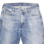 WRANGLER Mens Denim Blue Casual Shorts L W34 Cotton Blend Relaxed Fit