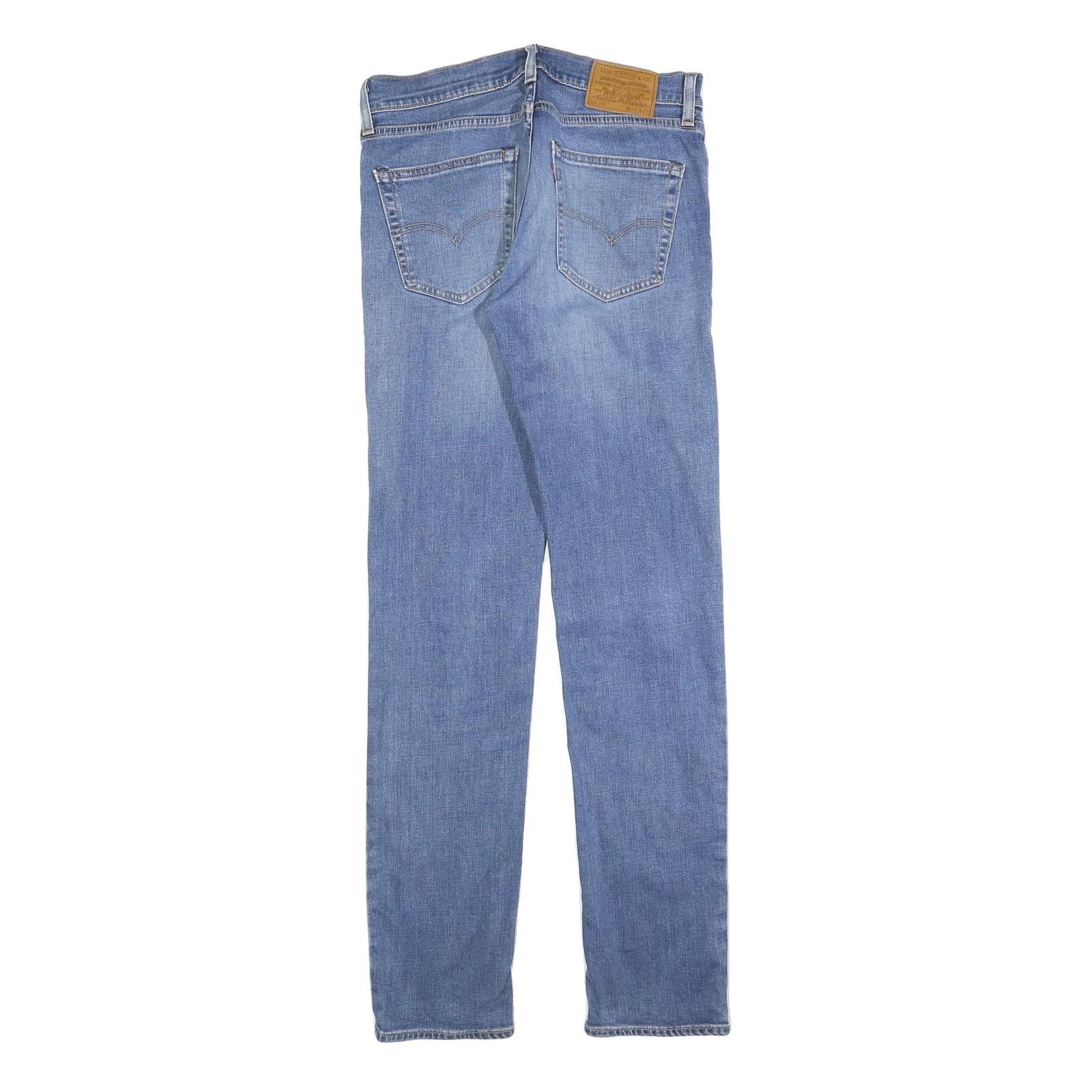 LEVI'S 511 BIG E Mens Jeans Blue Slim Skinny Denim Medium W30 L34 Zip Zip Fly